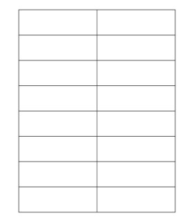 4.25" x 1.375" Blockout Label Template