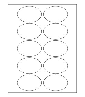 3" x 2" Blockout Label Template
