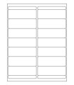 4" x 1.33" Freezer Address Labels - White Uncoated Matte Paper with Freezer Safe Permanent Adhesive