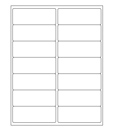 4" x 1.5" Freezer label template