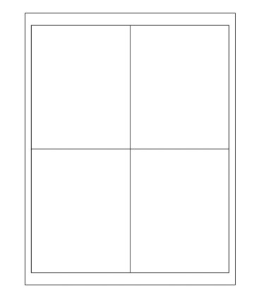 4" x 5" Freezer label template