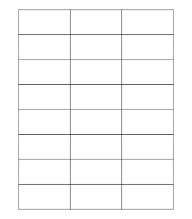 2.833" x 1.375" Inkjet gloss label template