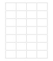 2" x 1.5" Gloss Inkjet  Labels - White Gloss Paper with Permanent Adhesive