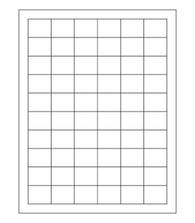 1.25" x 1" Inkjet gloss label template