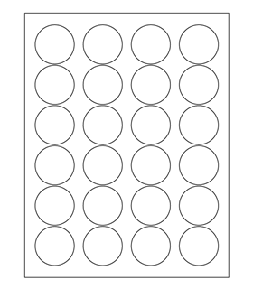 7.7361" x 10.2361" Inkjet gloss label template