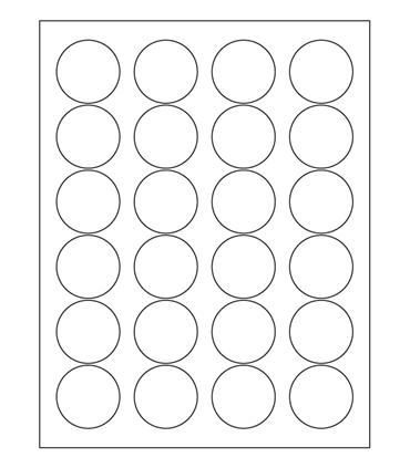 7.7361" x 10.2361" Inkjet gloss label template