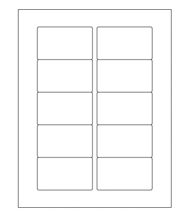 3.063" x 1.812" Laser gloss label template