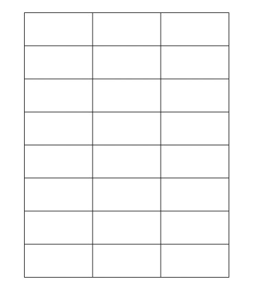 2.833" x 1.375" Laser gloss label template