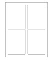 3.5" x 5" Gloss Laser  Labels - White Gloss Paper with Permanent Adhesive