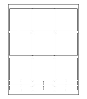 2.75" x 2.75" Laser gloss label template