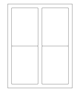 3.5" x 5" Xtra permanent label template