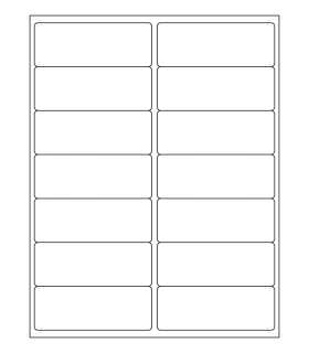 4" x 1.5" Xtra permanent label template