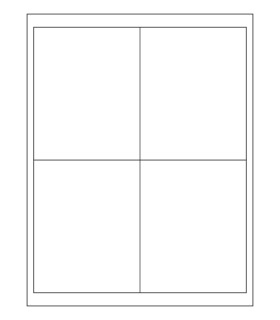 4" x 5" Xtra permanent label template