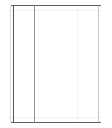 2" x 5" Waterproof laser label template