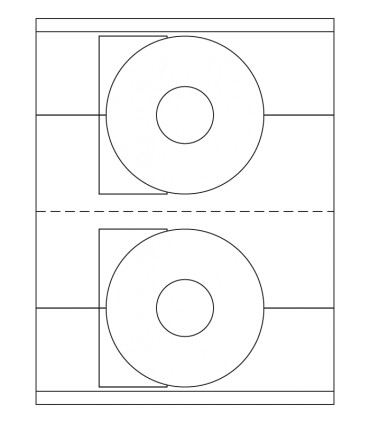 4.5" with 1.625" Hole Latex label template