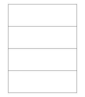 8.5" x 2.75" Latex label template