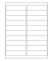 4" x 1" Removable Address Labels - White Uncoated Matte Paper with Removable Adhesive