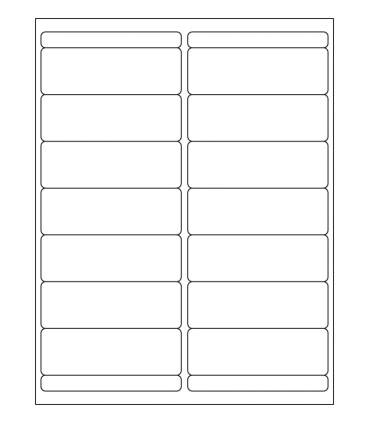 4" x 1.33" Removable label template