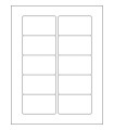 3.063" x 1.812" Removable  Labels - White Uncoated Matte Paper with Removable Adhesive