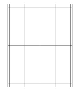 2" x 5" Removable label template