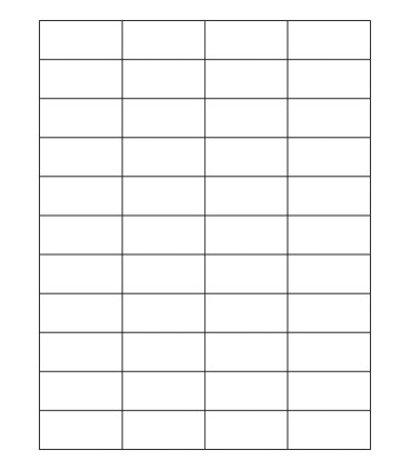 2.125" x 1" Removable label template