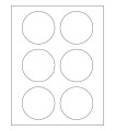 3" Removable Round Labels - White Uncoated Matte Paper with Removable Adhesive