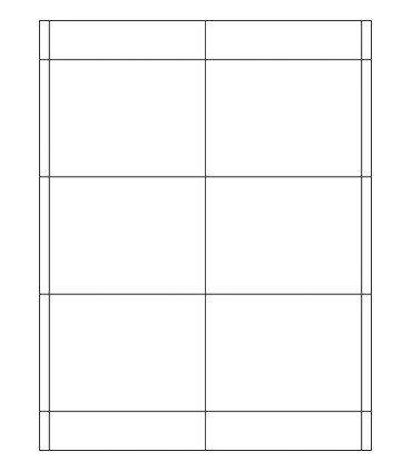 4" x 3" Standard paper label template