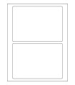 7" x 5" Standard  Labels - White Uncoated Matte Paper with Permanent Adhesive