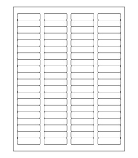 1.75" x 0.5" Laser semigloss label template