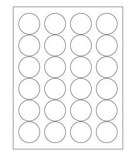 1.625" Laser semigloss label template