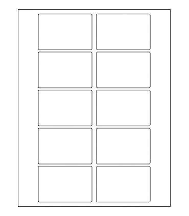 3" x 2" Laser semigloss label template