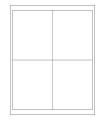 4" x 5" Semigloss  Labels - White Semigloss Paper with Permanent Adhesive