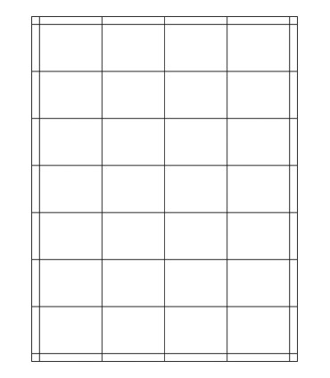 2" x 1.5" Blockout Label Template