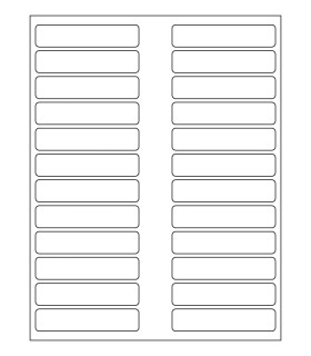 3.5" x 0.75" Blockout Label Template