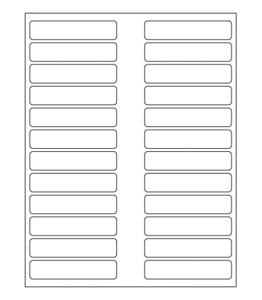 3.5" x 0.75" Blockout Label Template