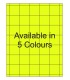 1.5" x 1.5" Fluorescent label template. Available in 5 colours.
