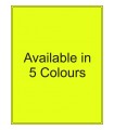 8.25" x 10.75" Fluorescent  Labels - Neon Bright Matte Paper with Permanent Adhesive, Available in 5 Colours