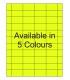 1.75" x 1" Fluorescent label template. Available in 5 colours.