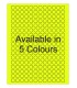 0.5" Fluorescent label template. Available in 5 colours.