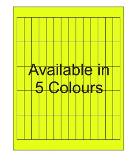0.567" x 1.875" Fluorescent label template. Available in 5 colours.
