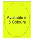 7.7361" x 10.2361" Fluorescent label template. Available in 5 colours.