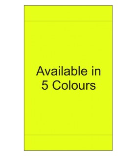 8.5" x 14" Fluorescent label template. Available in 5 colours.