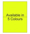 8.5" x 5.5" Fluorescent Half Sheet Labels - Neon Bright Matte Paper with Permanent Adhesive, Available in 5 Colours