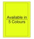 7" x 5" Fluorescent label template. Available in 5 colours.