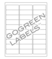 2.625" x 1" GoGreen Address Labels - FSC Certified White Uncoated Matte Paper with Permanent Adhesive