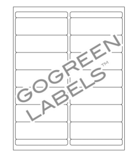 4" x 1.33" GoGreen label template.
