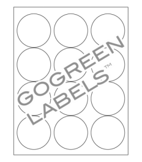 2.5" GoGreen label template.