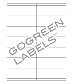 4.25" x 1.5" GoGreen label template.