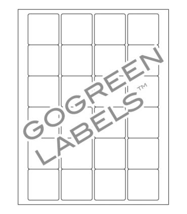 1.75" x 1.75" GoGreen label template.