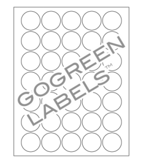 1.4" GoGreen label template.